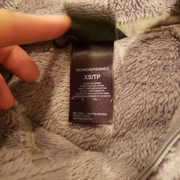 The North Face Womens XS Gray Fleece Full Zip Jacket Soft Cozy - Picture 3 of 6